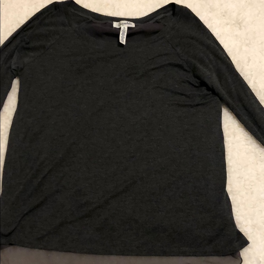 Gray Long Sleeved Shirt